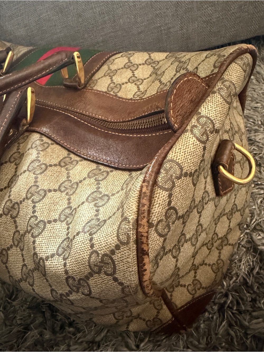 Vintage Gucci Duffel Travel Bag - Picture 12 of 16